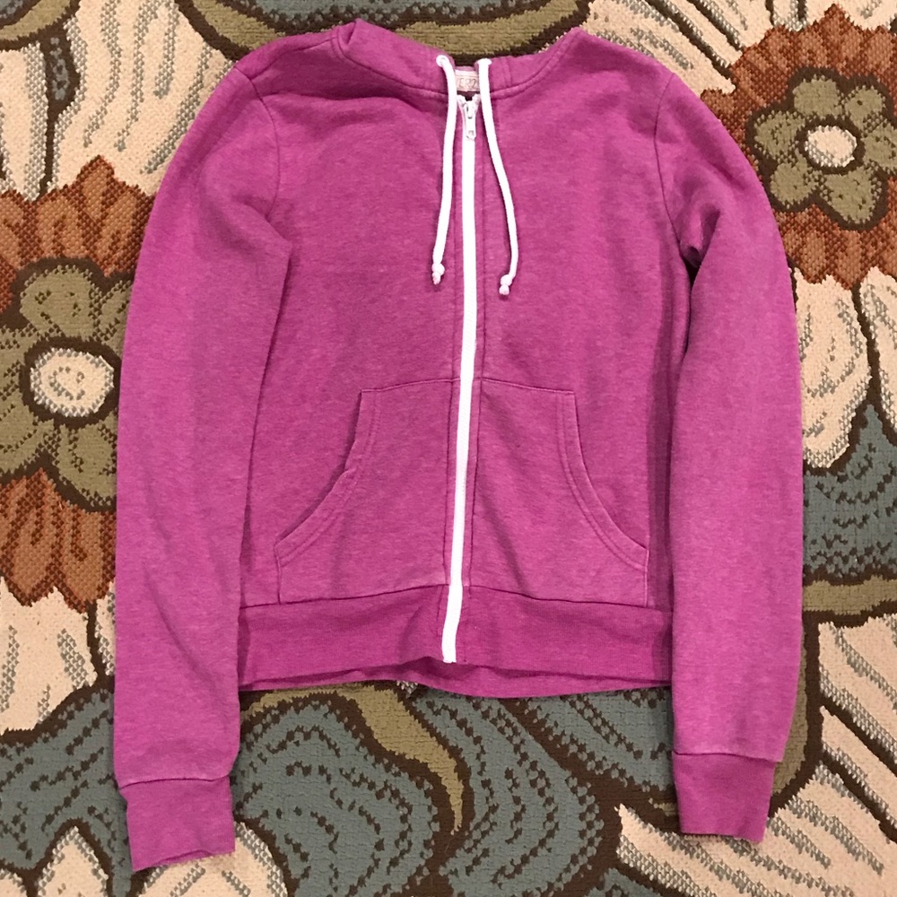 Purple Forever21 Zip Up Hoodie- sz Small